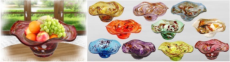Glasschalen Deko Dekoration schöneres Wohnen Onlineshop