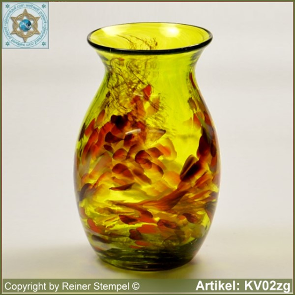 Glass vase pitcher vase decorative in color and shape KV02zg