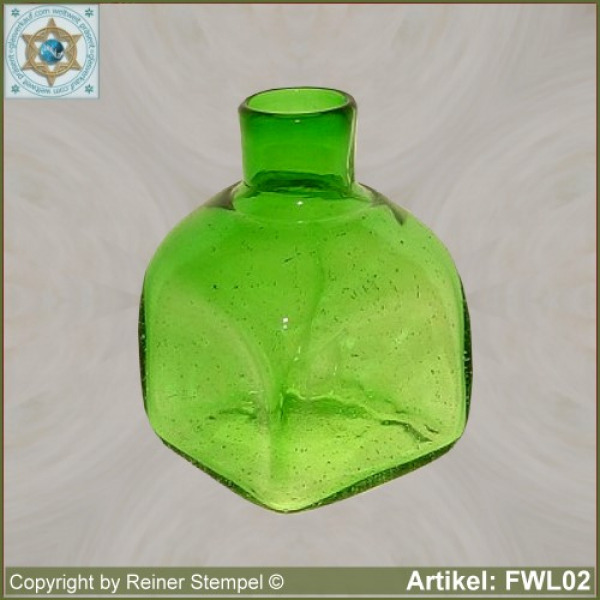 Forest glass vase square with round opening historical replica