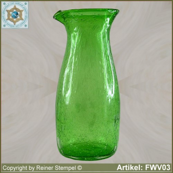 Forest glass carafe vase historical replica