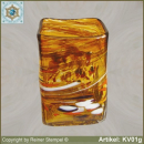Glasvase Kastenvase dekorativ in Farbe und Form KV01g