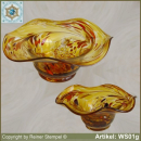 Glasschale dekorativ in Farbe und Form WS01g